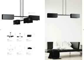 Emibig modern függeszték tolos fekete arany emi633/4