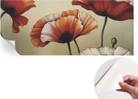 Dekoratív öntapadós fotótapéta Hálószobába Vidám pipacsok 250x104 cm