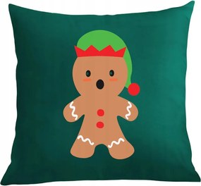 Párna párnahuzat karácsonyi mintás mézeskalács karácsony