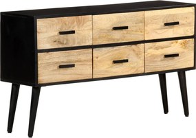 vidaXL tömör mangófa tálalószekrény 110 x 33 x 64 cm