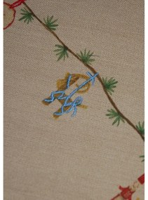 Bézs pamut kerek karácsonyfatalp takaró karácsonyi mintával ø 130 cm Hammershøi Christmas – Kähler Design