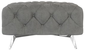 Szürke bársony lábtartó Chelsea – Ropez