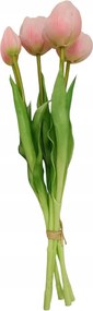 5 db-os tulipán csokor rózsaszín 39 cm CX0212