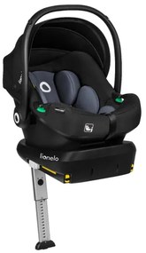 Lionelo - Forgatható autósülés alappal ASTRID SET i-Size 40-87 cm Fekete Szürke