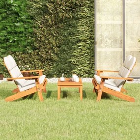 3 részes tömör akácfa kerti Adirondack ülőgarnitúra