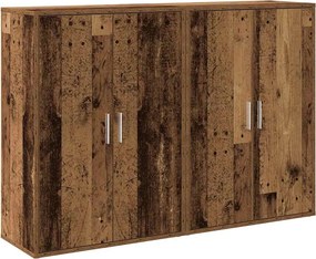 vidaXL Széf 2 pcs Öreg fa 60 x 31 x 84 cm Faanyag