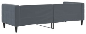 sötétszürke bársony kanapéágy 80 x 200 cm