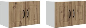 vidaXL Konyhaszekrény 2 pcs Artisan tölgy 60 x 31 x 40 cm Faanyag