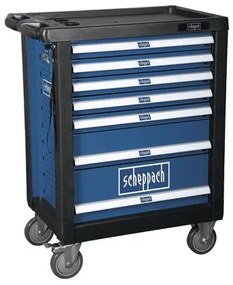 Scheppach TW 1000 Műhelykocsi szerszámokkal, 7 fiókos, 263 db-os (5909304900)
