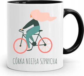 Bögre Fekete Ajándék Lányának Szép Küllő nyomott mintával