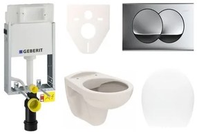 Fali WC szett Geberit befalazáshoz + Ceramia S-Line WC SIKOGE1U71