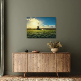 Kép - Szélmalom (üvegen) (70x50 cm)