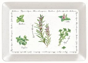 Melamine tálca 31x23cm fűszernövényes Herbarium