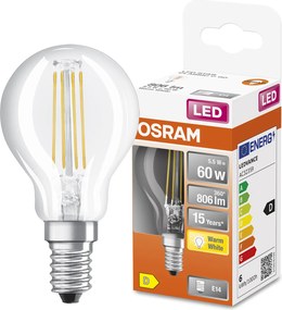Led izzó Kis Golyó E14 5,5W 60W 2700K Osram