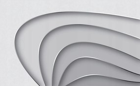 Flizelin fotótapéta Absztrakt szürke szerpentin vonal 254x184 +ragasztó