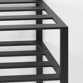 Fekete fém előszoba bútor 70x178x29 cm Ivar – Spinder Design