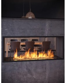 InFire - Beépített BIO kandalló 48,5x123,5 cm 6kW fekete
