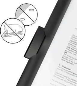 Gyorsfűző, klipes, PP, A4, RAPESCO Eco GRS Recycled, fekete (IR1828)