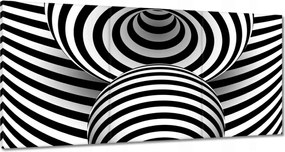 Festmények 180x90 Absztrakt fekete-fehér