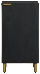 fekete szerelt fa tálalószekrény 40 x 33 x 75 cm