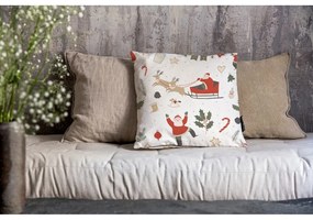 Párnahuzat karácsonyi mintával 45x45 cm Happy Santa – Butter Kings