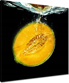 Vászonkép 50x50 Dinnye a vízbe esik