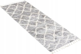 Járdaszőnyeg Shaggy Aztec 70x300 Boho rojtos w25