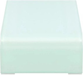 zöld üveg TV állvány/monitor magasító 60 x 25 x 11 cm