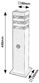 Rabalux 77026 - Kültéri lámpa érzékelővel ANKARA 1xE27/12W/230V IP44