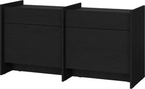 Fekete komód 146x76x51 cm Hido – noo.ma