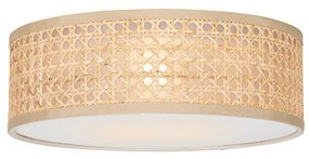 Okos mennyezeti lámpa rattan 30 cm, Wifi A60-nal - Tromma