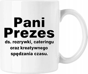 Bögre Elnöknő humor feleség Fehér 330ml