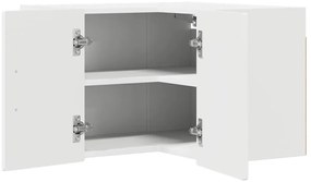 vidaXL Konyhaszekrény polcokkal ajtóval Fehér 57 x 57 x 40 cm Faanyag