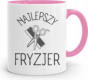 Rózsaszín Bögre Fodrásznak Legjobb Fodrász Nyomtatott Fotóval