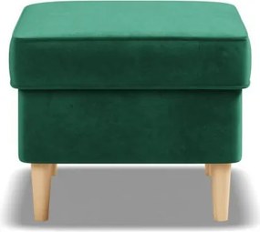 Uszak lábtartó, bársony, zöld