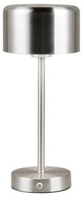 Ezüstszínű LED dimmelhető asztali lámpa (magasság 30 cm) Jeff – Trio