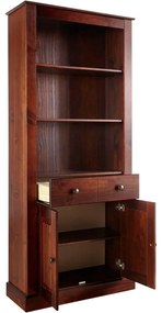 Barna borovi fenyő könyvespolc 181x31 cm Mille – Støraa