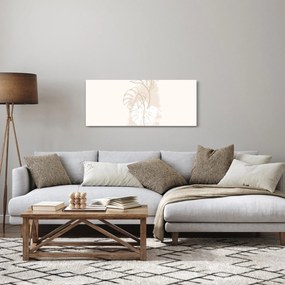 Kép - Line art monstera N⁰1 (120x50 cm)