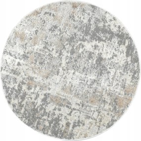 Kerek Szőnyeg Szürke Modern Nappaliba Hálószobába Elegáns Loft Stílusú 120CM