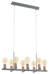 Eglo 97449 - Csillár zsinóron ADRI 2 8xE27/60W/230V