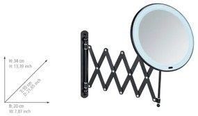 WENKO 25524100 - BARONA tükör 20x34 cm fekete