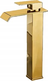 Asztali arany mosdó csaptelep Qvadro Gold
