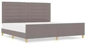 Taupe Ágykeret 200x200 cm Szövet