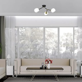 Felületre szerelhető csillár JOY 3xE14/40W/230V fekete/arany