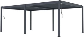 G21 Austin Premium 6x4 m bioklimatikus pergola, antracit alumínium