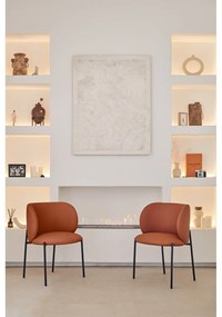 Narancssárga kárpitozott étkezőfotel szett 2 db-os Mogi – Teulat