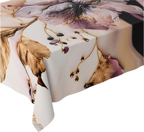 Abrosz Foltálló 120x160 CM Asztalra Sima Matt Vastag Levelek Virágok 137