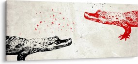 Kép - krokodilok (120x50 cm)