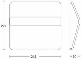 STEINEL 007140 - XSolar LH-N LED napelemes házszám, 0,03W, rozsdamentes, IP44