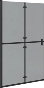 vidaXL Sétáló zuhanyfal Fekete 120 x 6,5 x 190 cm